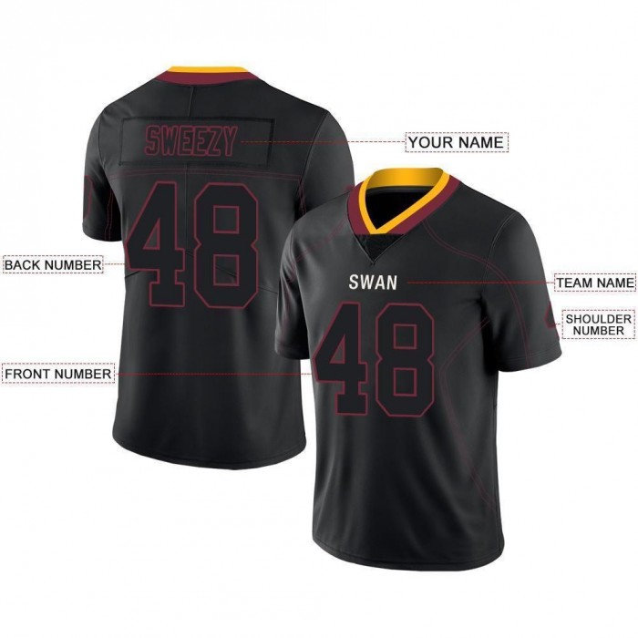 Lights Out Black Burgundy-Gold Football Jersey