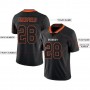 Lights Out Black Orange-Brown Football Jersey