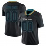 Lights Out Black Teal-Old Gold Football Jersey