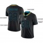 Lights Out Black Teal-Old Gold Football Jersey
