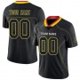 Lights Out Black Gold-Scarlet Football Jersey