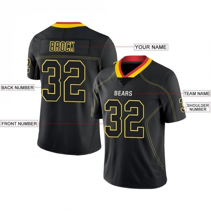 Lights Out Black Gold-Scarlet Football Jersey