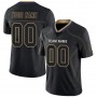 Lights Out Black Old Gold-Navy Football Jersey