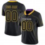 Lights Out Black Gold-Purple Football Jersey