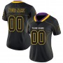 Lights Out Black Gold-Purple Football Jersey