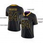 Lights Out Black Gold-Purple Football Jersey