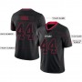 Lights Out Black Scarlet-Navy Football Jersey