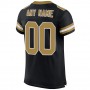 Black Old Gold-White Mesh Authentic Football Jersey