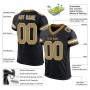 Black Old Gold-White Mesh Authentic Football Jersey