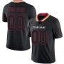 Lights Out Black Red-Old Gold Football Jersey