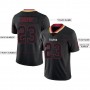 Lights Out Black Red-Old Gold Football Jersey