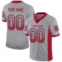 Light Gray Red-Black Mesh Drift Fashion Football Jersey