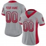 Light Gray Red-Black Mesh Drift Fashion Football Jersey
