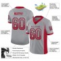 Light Gray Red-Black Mesh Drift Fashion Football Jersey