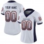 White Navy-Orange Mesh Drift Fashion Football Jersey