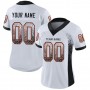 White Black-Orange Mesh Drift Fashion Football Jersey