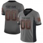 Gray Black-Orange Mesh Drift Fashion Football Jersey