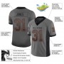 Gray Black-Orange Mesh Drift Fashion Football Jersey