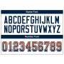 Orange Navy-White Mesh Drift Fashion Football Jersey