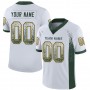 White Green-Gold Mesh Drift Fashion Football Jersey