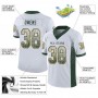 White Green-Gold Mesh Drift Fashion Football Jersey