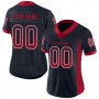 Navy Red-White Mesh Drift Fashion Football Jersey