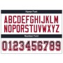 Navy Red-White Mesh Drift Fashion Football Jersey