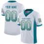 White Teal-Old Gold Mesh Drift Fashion Football Jersey