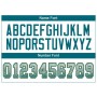 White Teal-Old Gold Mesh Drift Fashion Football Jersey