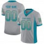 Light Gray Teal-Old Gold Mesh Drift Fashion Football Jersey