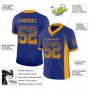 Royal Gold-Navy Mesh Drift Fashion Football Jersey