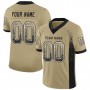 Vegas Gold Black-White Mesh Drift Fashion Football Jersey
