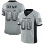 Silver Black-White Mesh Drift Fashion Football Jersey