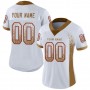 White Old Gold-Red Mesh Drift Fashion Football Jersey