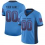 Powder Blue Navy-Red Mesh Drift Fashion Football Jersey