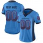 Powder Blue Navy-Red Mesh Drift Fashion Football Jersey