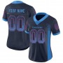 Navy Powder Blue-Red Mesh Drift Fashion Football Jersey