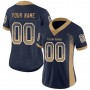 Navy Old Gold-White Mesh Drift Fashion Football Jersey