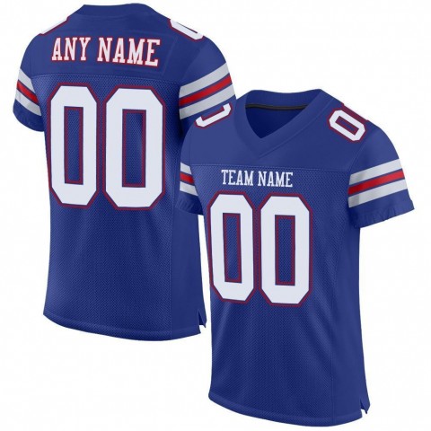 Royal White-Red Mesh Authentic Football Jersey