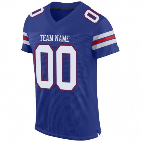 Royal White-Red Mesh Authentic Football Jersey