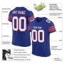 Royal White-Red Mesh Authentic Football Jersey