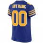 Royal Gold-White Mesh Authentic Football Jersey