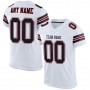 White Black-Red Mesh Authentic Football Jersey