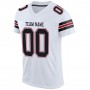 White Black-Red Mesh Authentic Football Jersey