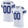 White Royal-Black Mesh Authentic Football Jersey