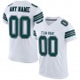 White Midnight Green-Black Mesh Authentic Football Jersey