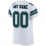 White Midnight Green-Black Mesh Authentic Football Jersey