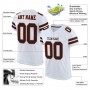 White Black-Orange Mesh Authentic Football Jersey