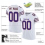 White Purple-Gold Mesh Authentic Football Jersey