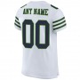 White Navy-Neon Green Mesh Authentic Football Jersey